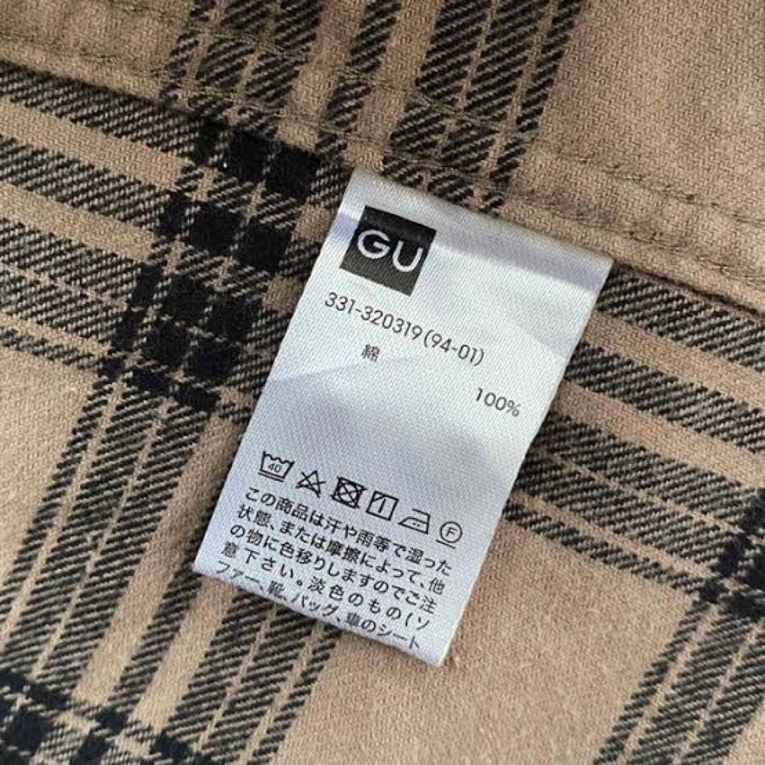 GU(ジーユー)のロング丈 チェック柄シャツ　GU メンズのトップス(シャツ)の商品写真