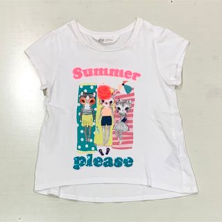 エイチアンドエム(H&M)のスパンコール　プリントT  H&M サイズ100(Tシャツ/カットソー)