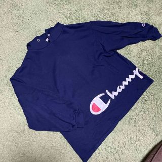 美品Champion×URミディアムウェイトフレンチテリープルオーバー　グレー