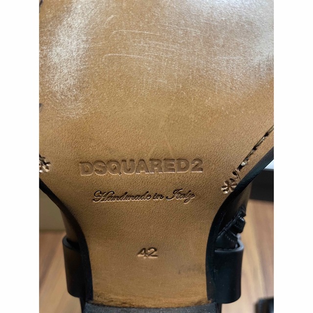 DSQUARED2(ディースクエアード)のDSQUARED2 サイドジップ リングブーツ ブラっクス メンズの靴/シューズ(ブーツ)の商品写真