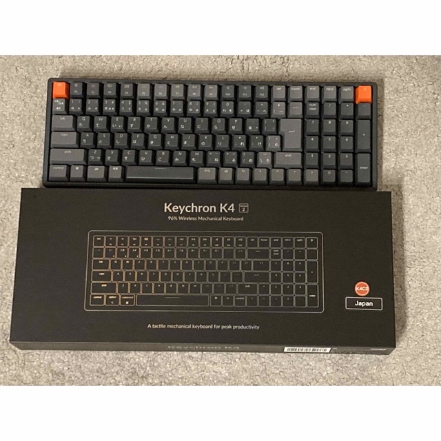 103キーメインボディ素材Keychron K4 ワイヤレス・メカニカルキーボード 日本語青軸　メタル