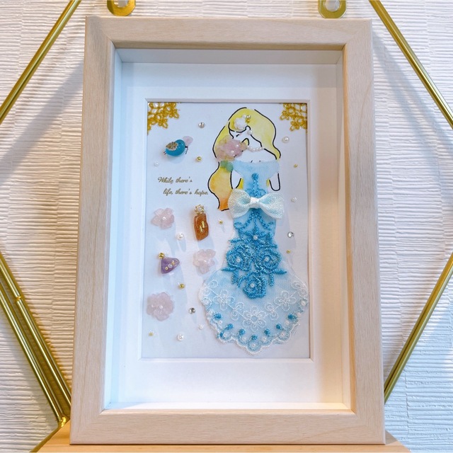 SALE】シーグラスアート 天然石アート ドレスの通販 by tata's SALE】シーグラスアート 天然石アート ドレスの通販 by tata's