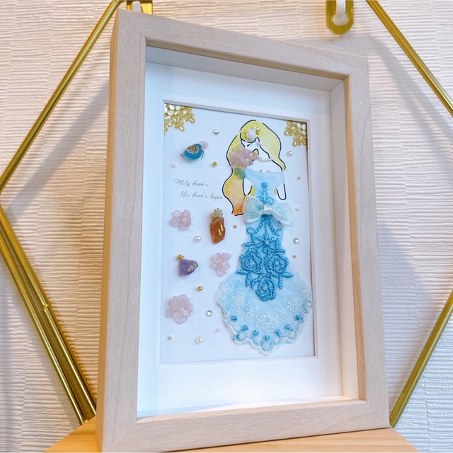 SALE】シーグラスアート 天然石アート ドレスの通販 by tata's SALE】シーグラスアート 天然石アート ドレスの通販 by tata's