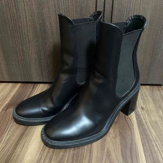 ザラ(ZARA)のZARA サイドゴアブーツ 36 ブラック(ブーツ)