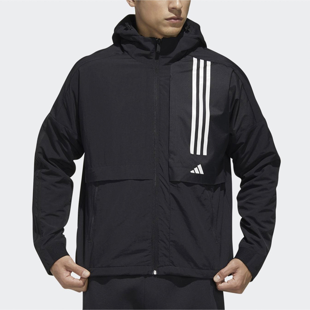 adidas ジャンパー L  美品  フード付 トレーニングウェア