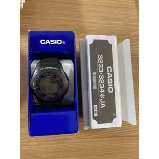 カシオ(CASIO)のカシオ　CASIO  腕時計　デジタルウォッチ　未使用　新品　黒　ブラック(腕時計(デジタル))