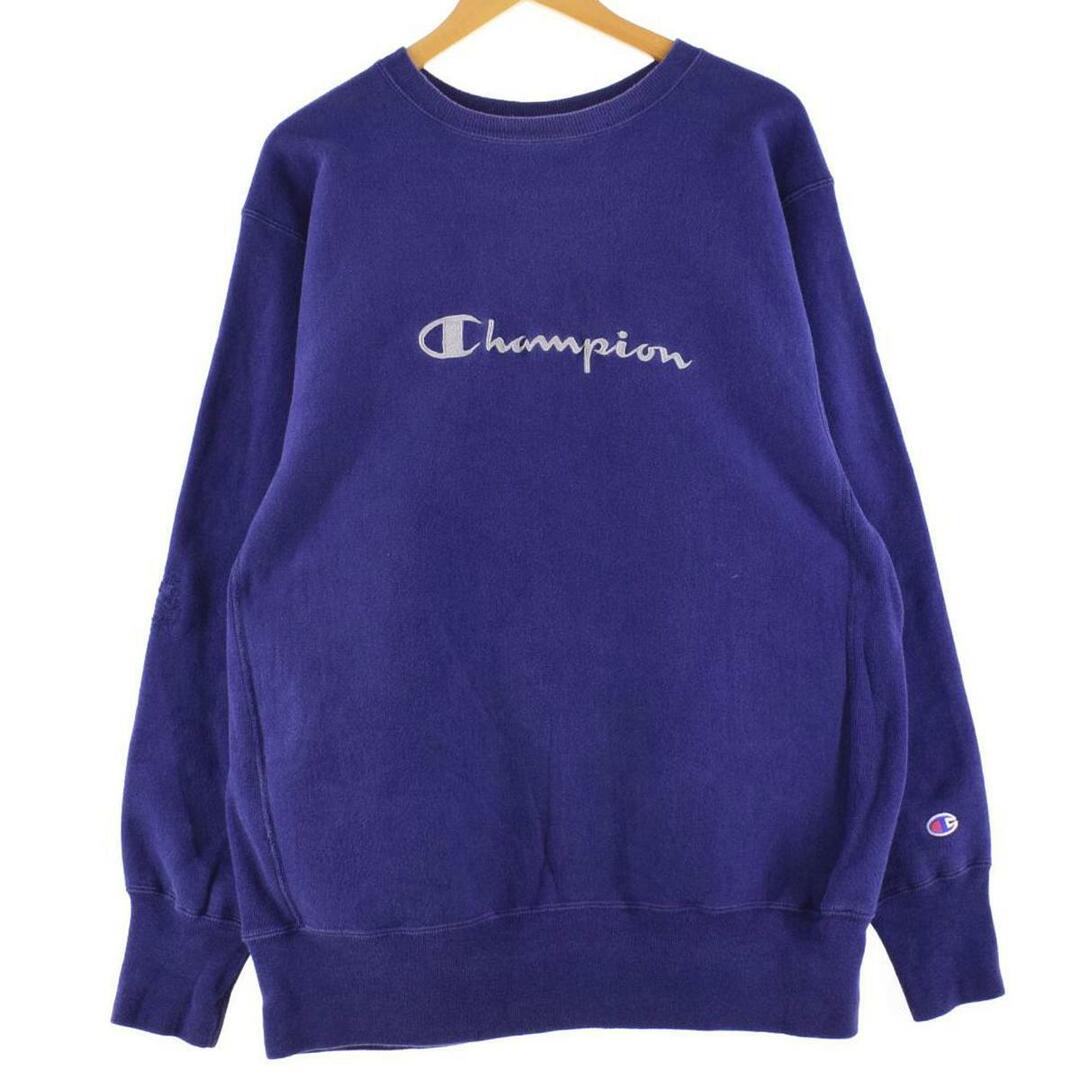 90年代 チャンピオン Champion リバースウィーブ 刺繍タグ ロゴスウェット トレーナー メンズXL ヴィンテージ /eaa290974