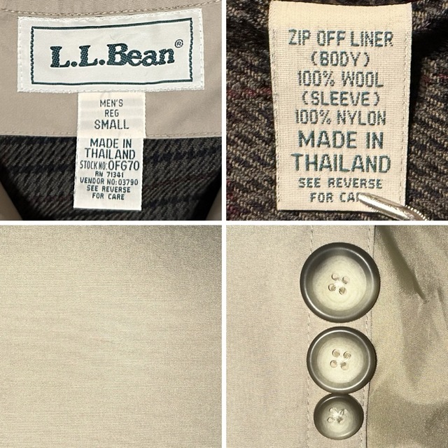 80's L.L. Bean ステンカラー コート エルエルビーン バルマカーン