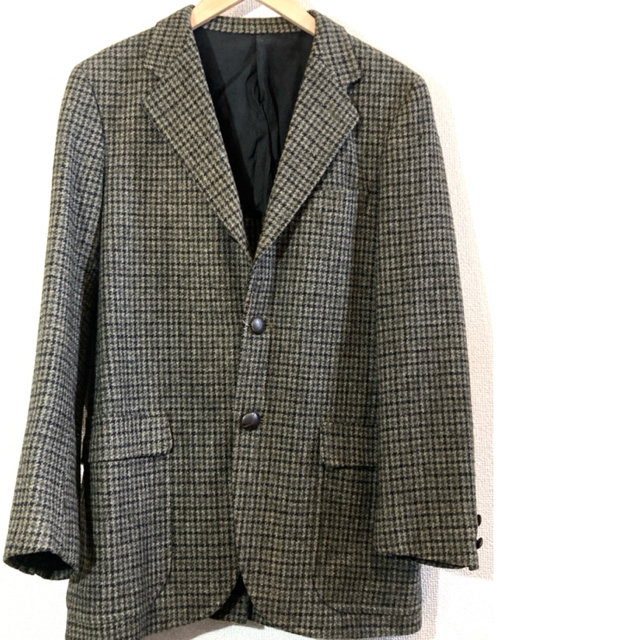 VAN Jacket(ヴァンヂャケット)のVAN★ツイードジャケット★ウール★千鳥格子★日本製★ヴァン★定価6万円★茶 メンズのジャケット/アウター(その他)の商品写真