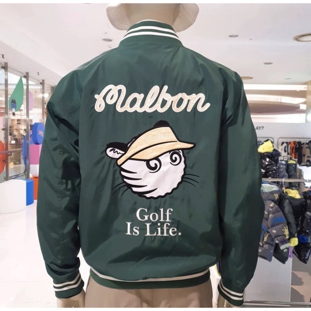即発送】マルボン ゴルフ メンズ ジャケット 長袖 ブルゾン(グリーン