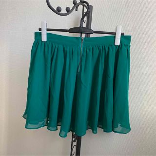 フォーエバートゥエンティーワン(FOREVER 21)のカラーシフォンスカート(Green)(ミニスカート)