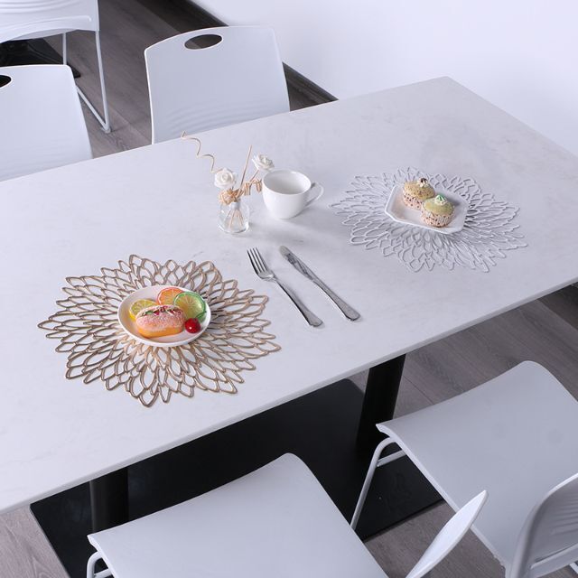おトク セール 白 ランチョンマット 韓国 お花 透明 プレースマット 上品 レース風 ★割引あり★ランチョンマット プレースマット お花 白 インテリア 室内 透明