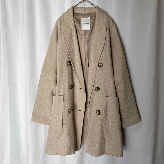 30%OFF SALE セール JEANASIS リネン ヘリンボーンビッグサイズダブルテーラードジャケット - 通販 - www.bhaktiluhur.org