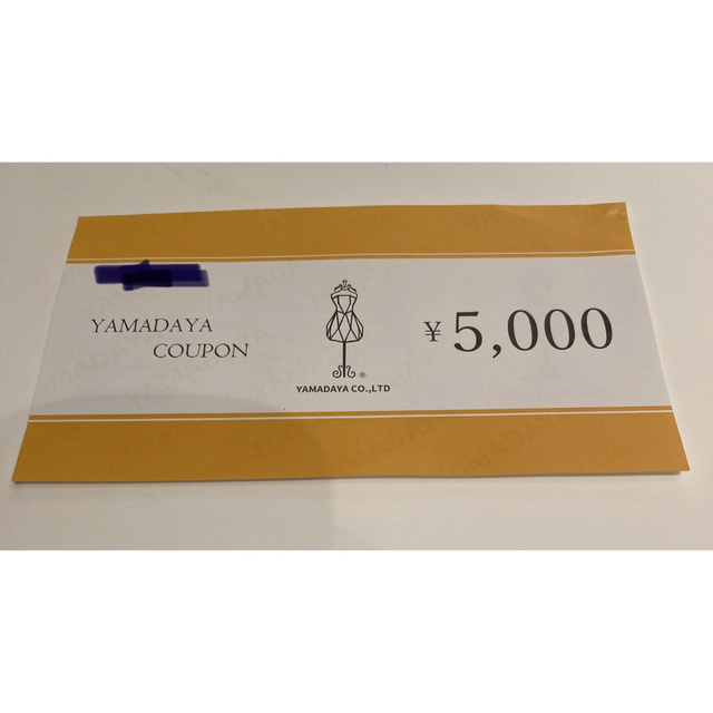 SCOT CLUB(スコットクラブ)のヤマダヤ　5000円　金券 チケットの優待券/割引券(その他)の商品写真