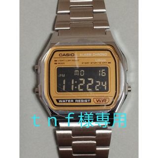 カシオ(CASIO)の【ｔｎｆ様専用】A158WEA-9JF 液晶ブラック反転(腕時計(デジタル))