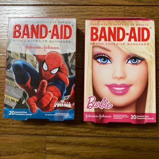 スパイダーマン　バービー　絆創膏　BAND-AID(日用品/生活雑貨)