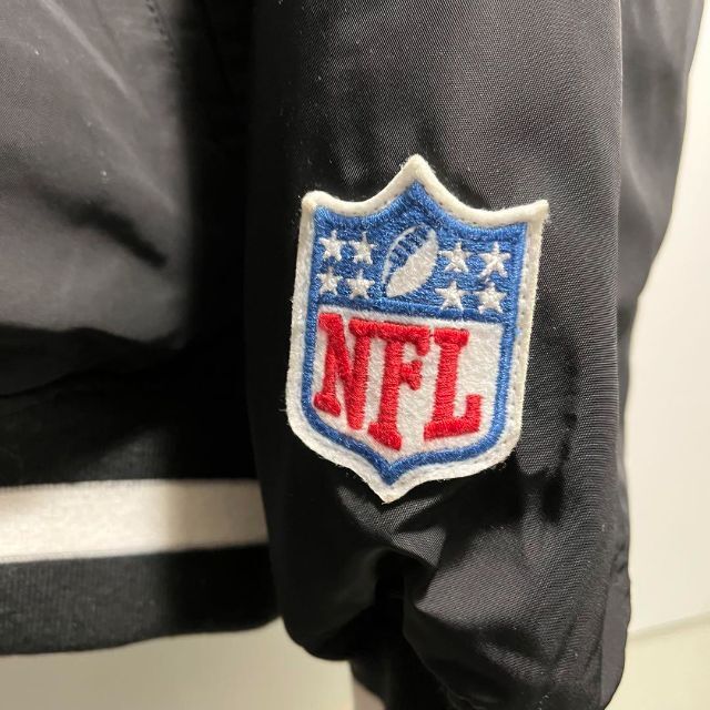 GU(ジーユー)のGU RAIDERS スタジャン 刺繍 ブラック 古着 NFL メンズのジャケット/アウター(スタジャン)の商品写真