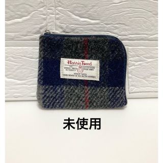 ハリスツイード(Harris Tweed)の未使用　HARRIS TWEED ウォレット　財布　小銭入れ　コインケース　紺　(コインケース)