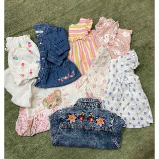 ベビーギャップ(babyGAP)の9点セット60cm女の子ベビー洋服　デニムなしなら600円引き(ワンピース)