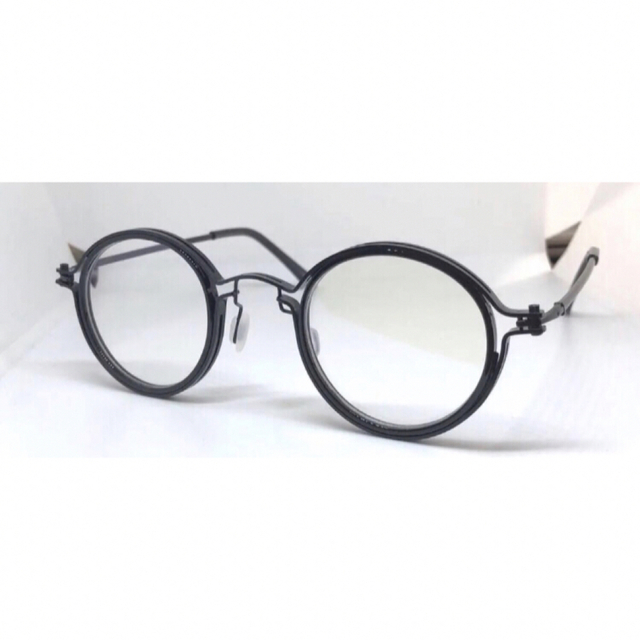 美品　クラシック　アンティーク調　丸メガネ　ブラック メンズのファッション小物(サングラス/メガネ)の商品写真