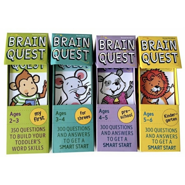 新品　ブレインクエスト　英語カード　BrainQuest maiyapen対応 エンタメ/ホビーの本(絵本/児童書)の商品写真