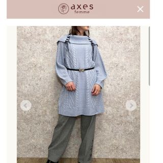 アクシーズファム(axes femme)のアクシーズ　ニットチュニック(ニット/セーター)