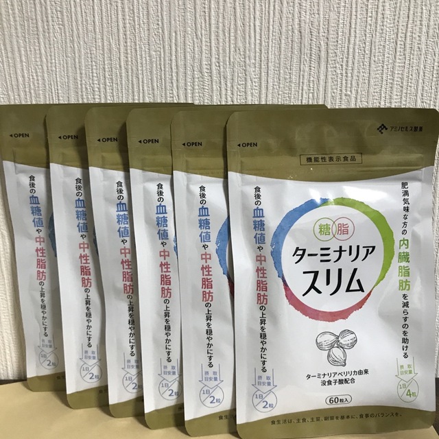 食品/飲料/酒ターミナリアスリム　60粒（15日分）×6袋