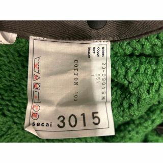 sacai - sacai 23SS ニットknit グリーン サイズ1の通販 by すうっしゅ