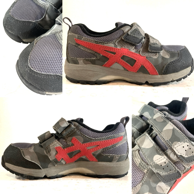 asics(アシックス)のASICS★TOUGHX MINI★スニーカー★迷彩★タフクロス★アシックス★灰 キッズ/ベビー/マタニティのキッズ靴/シューズ(15cm~)(スニーカー)の商品写真