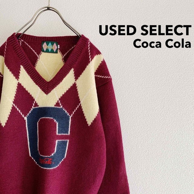 Vintage Argyle Knit “Cocacola” レタード