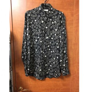 サンローラン(Saint Laurent)のサンローラン　スター　シルク　シャツ　美品　長袖シャツ(シャツ)