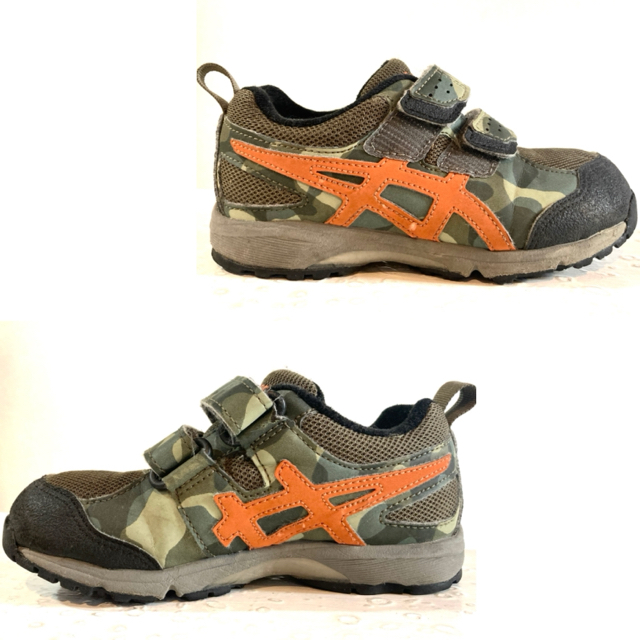 asics(アシックス)のASICS★TOUGHX★スニーカー★迷彩★タフクロス★アシックス★カーキ キッズ/ベビー/マタニティのキッズ靴/シューズ(15cm~)(スニーカー)の商品写真