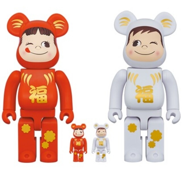 不二家 - BE@RBRICK ベアブリック ペコちゃん メディコムトイ 達磨 ダルマの通販 by もりなが｜フジヤならラクマ