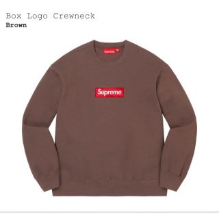 シュプリーム(Supreme)の【Lサイズ】 Supreme Box Logo Crewneck brown(スウェット)