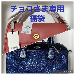 コーチ(COACH)のチョコさま専用 COACHミニベネットショルダーとCOACHターンロッククラッチ(ショルダーバッグ)