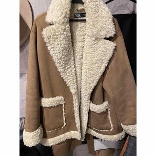 ザラ(ZARA)のzara ボアジャケット　サイズL(ムートンコート)