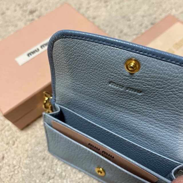 miumiu カードケース　名刺入れ　リボン　美品