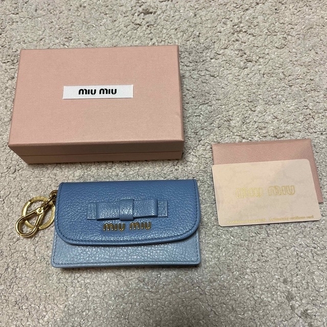 miumiu カードケース　名刺入れ　リボン　美品