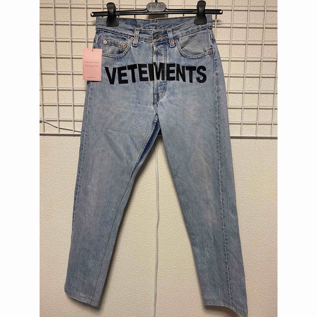 vetements ロゴデニムパンツ S 特別価格！-