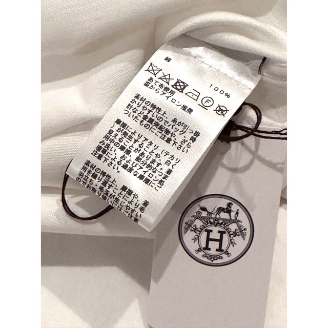 新品未使用】エルメス 2023SS Tシャツ ディテール サドルステッチ XS