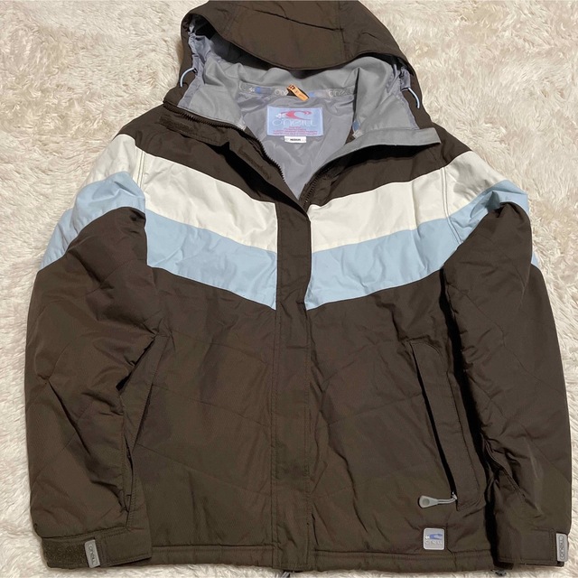 珍しい O'NEILL スノーボード ウェア パンツ 防水 L グレー×茶