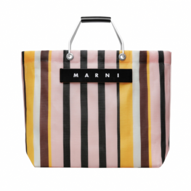 Marni(マルニ)のNa様専用♡マルニフラワーカフェ ストライプバッグ ローズソルベ♡marni レディースのバッグ(トートバッグ)の商品写真