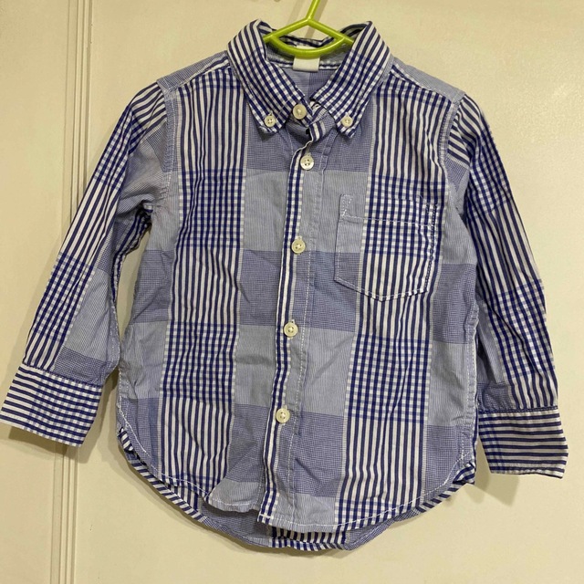 babyGAP(ベビーギャップ)のGAP チェックシャツ キッズ/ベビー/マタニティのキッズ服男の子用(90cm~)(ブラウス)の商品写真