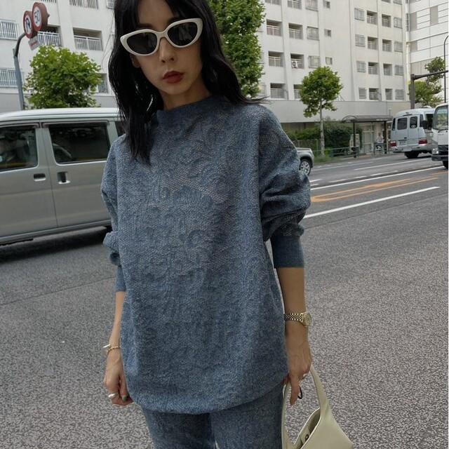 Ameri VINTAGE - AmeriVINTAGE 完売品 LACE LIKE KNIT TOPの通販 by