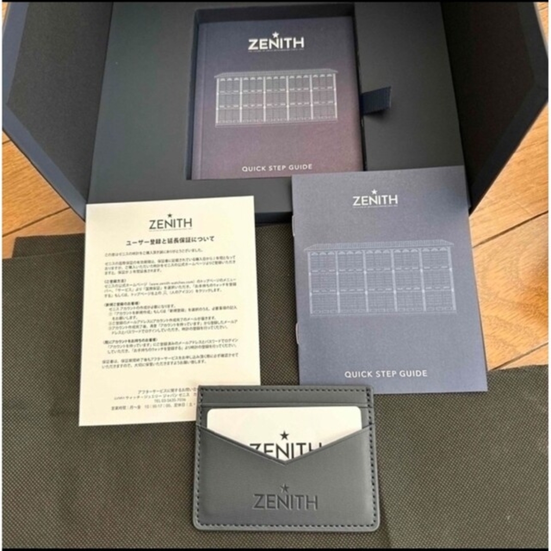 【未使用品】ZENITH　クロノマスタースポーツ　ステンレスバンド　ホワイト盤面