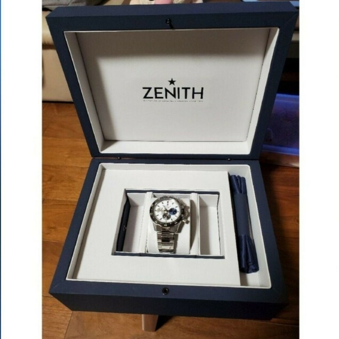 【未使用品】ZENITH　クロノマスタースポーツ　ステンレスバンド　ホワイト盤面