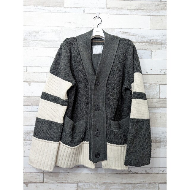 sacai Wool Knit Cardigan サイズ3 サカイ | www.jarussi.com.br