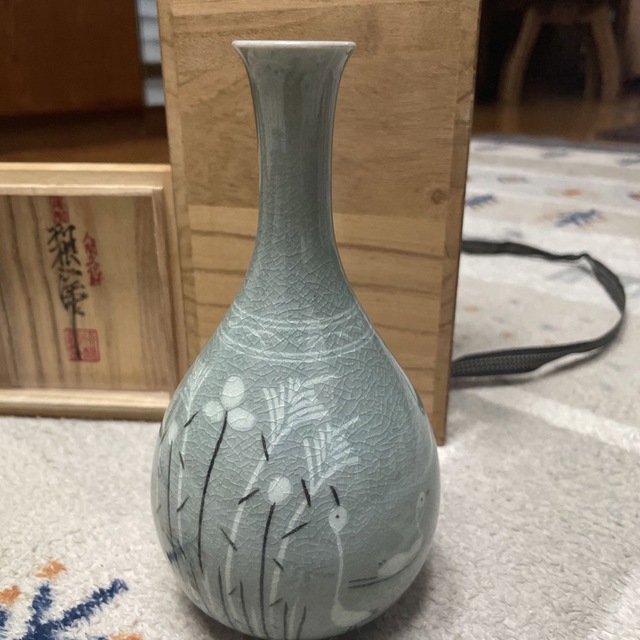 値下げ❣️高麗青磁 花瓶 柳海剛 超美品 noxcapital.de