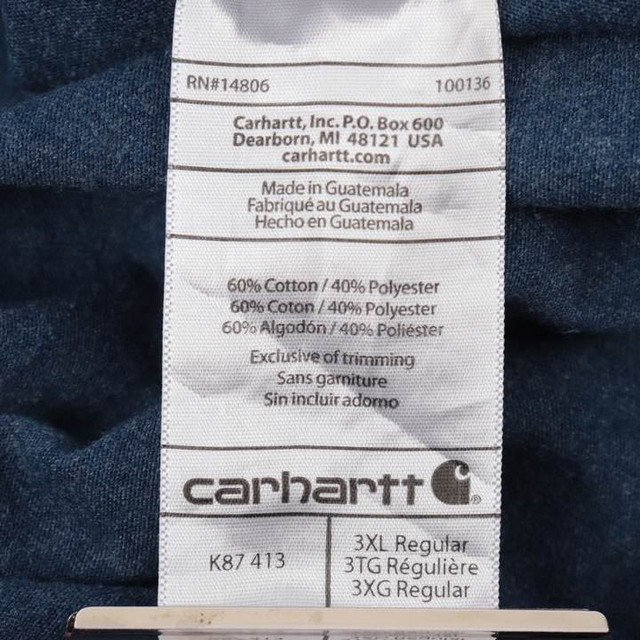 Carhartt BIGサイズ Tシャツ 3XL ネイビー