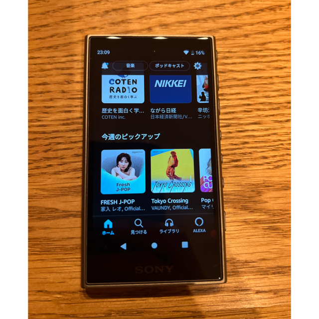 SONY(ソニー)のSONY NW-A106 (G)グリーン 32GB ソニー　ウォークマン 美品 スマホ/家電/カメラのオーディオ機器(ポータブルプレーヤー)の商品写真